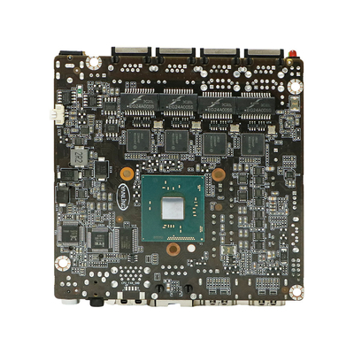 PCB 100 x 100 mm Mini-Motherboard 4 Lan Thin Client J3160 NUC-Motherboard mit 2hd-Anschluss