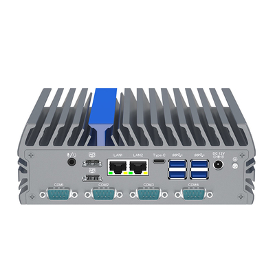 Eingebettete Lüfterlose Box Industriecomputer mit 12-Kern-CPU