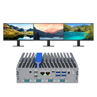 Eingebettete industrielle Edge Computing 6 Rs232 Com Mini Box Computer