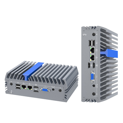 N100 Mini Computer 2 Lan 2 USB 2.0 VESA Mount Linux Mini PC für die Programmierung