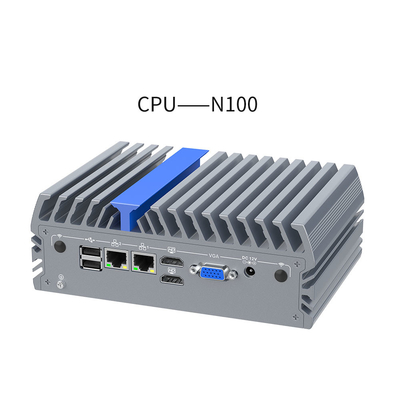 Mini-Lehrcomputer mit zwei Ethernet-Anschlüssen, zwei HDMI-Anschlüssen, einem VGA-Dreifachbildschirm