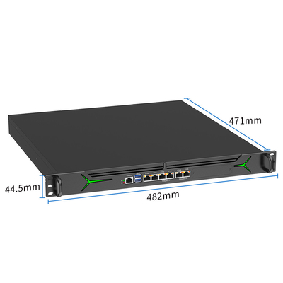 Intel Core 1U 19 Zoll Rackmount Sicherheitsgerät mit 2 Gbps VPN Durchsatz