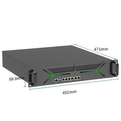 2U Rack Mount Application Server 4 Optical Port für die Modernisierung des Rechenzentrums