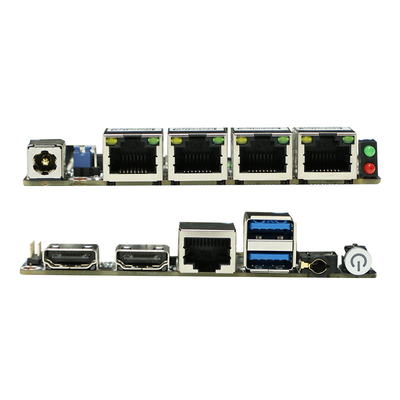 12V Gleichspannung Intel-Motherboard PC-Motherboard Ddr3 NUC-Motherboard mit 4 Gigabit Ethernet