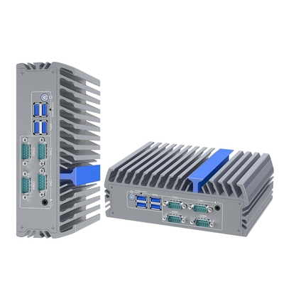 Kleiner Mini-PC J6412 Quad-Core 6 USB 4 COM 2 Lan Nano Computer