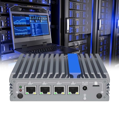 4 Ethernet-Anschlüsse Minicomputer N100 Fanless Mini PC Pfsense