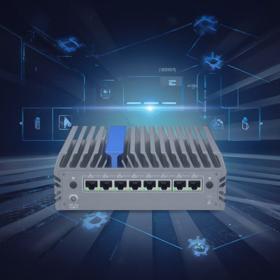 Barebone Fanless Mini PC Firewall Ultra 7 155U Intel Grafik-Display Chip 4,3 GHz Max Turbo Erleben Sie den Unterschied