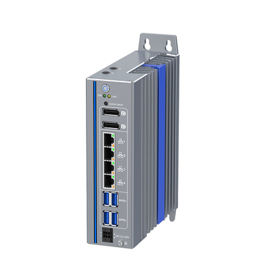 12th Gen I5 Mini PC 4 Port Ethernet-Unterstützung WiFi CAN GPIO COM Din Rail Computer