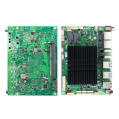 16 GB DDR4-Speicher x86 Mini Computer Fanless ITX-Mutterplatte mit 6 RS232 COM und 1 HD-MI-Display